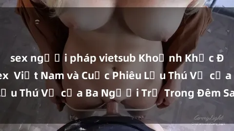 sex người pháp vietsub Khoảnh Khắc Đầy Kịch Tính: Sex  Việt Nam và Cuộc Phiêu Lưu Thú Vị của Ba Người Trẻ Trong Đêm Say Đắm